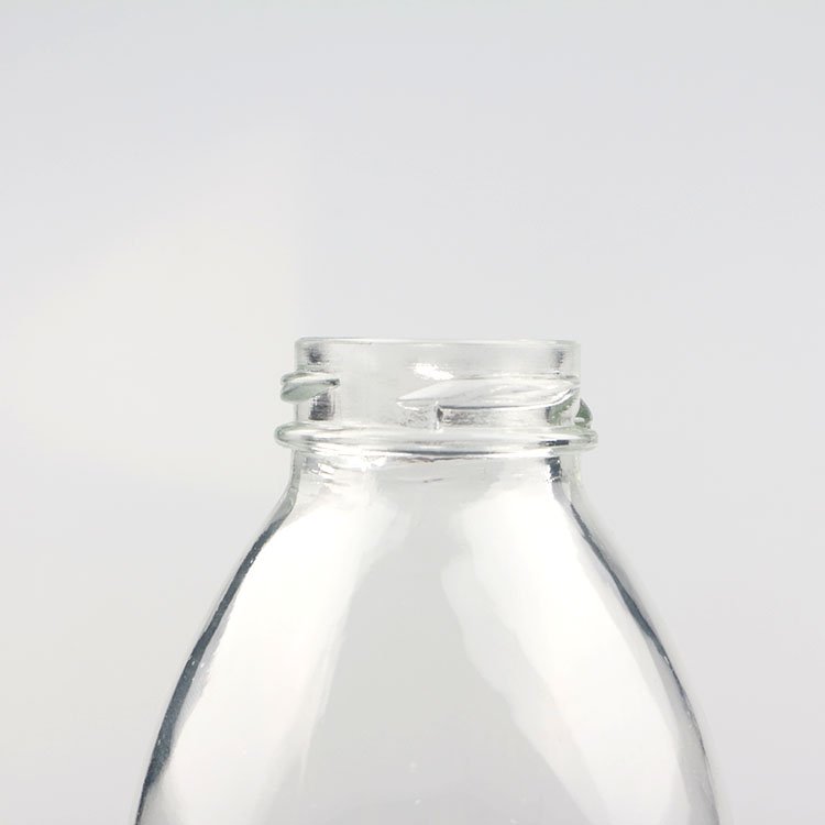 Fat glass bottles for milk/coffee/tea 300ml 350ml 500ml beverage bottle with tinplate cap