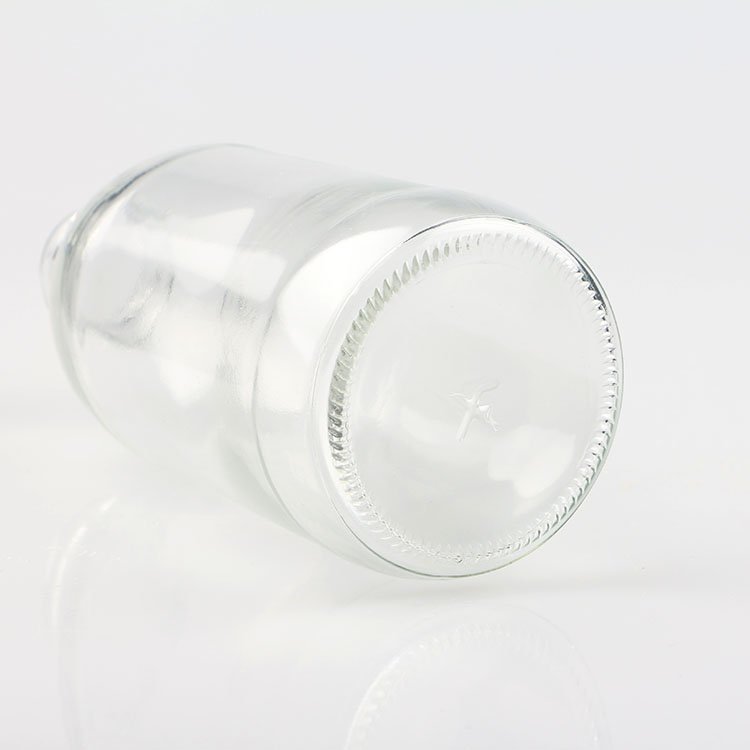 Fat glass bottles for milk/coffee/tea 300ml 350ml 500ml beverage bottle with tinplate cap