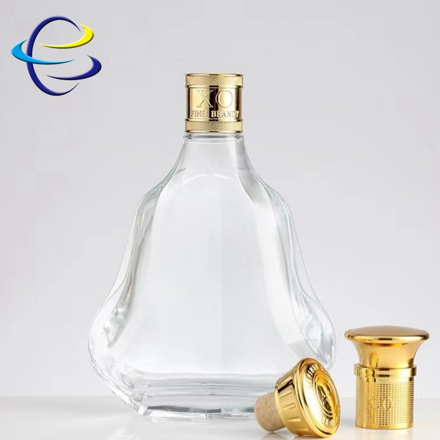 375Ml 500Ml 750Ml Clear Empty Olso Vodka Liquor Gin Rum Tequila Whisky Brandy Spirit Glass Bottle With Cork