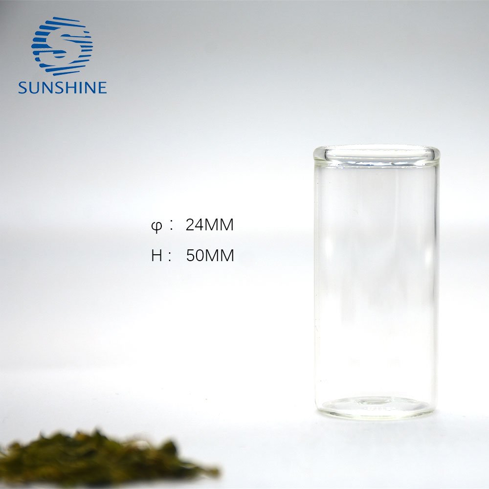 15ml test tube glass vial with wide mouth empty glass vial for packaging tea