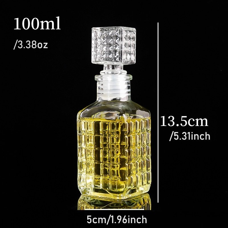 100ml Crysta Wine Glass Bottle Whiskey Liquor Pourer Bottle Home Bar Vodka Beer Whiskey Decanter crystal perfume bottle