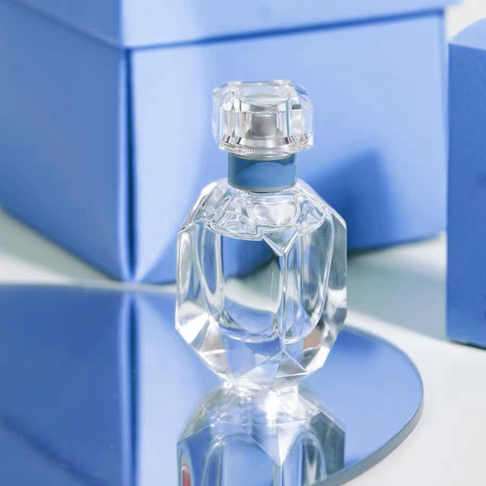 Luxury Refillable Glass Bottles Customizable Logo 50ML 30ML Empty Transparent Square Perfume empty glass bottle