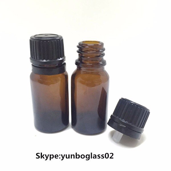 Top Quality Amber 10 ml 15ml 30ml Glass Bottles with Glass Dropper 3g childproof glass jar push down and turn cap for small g