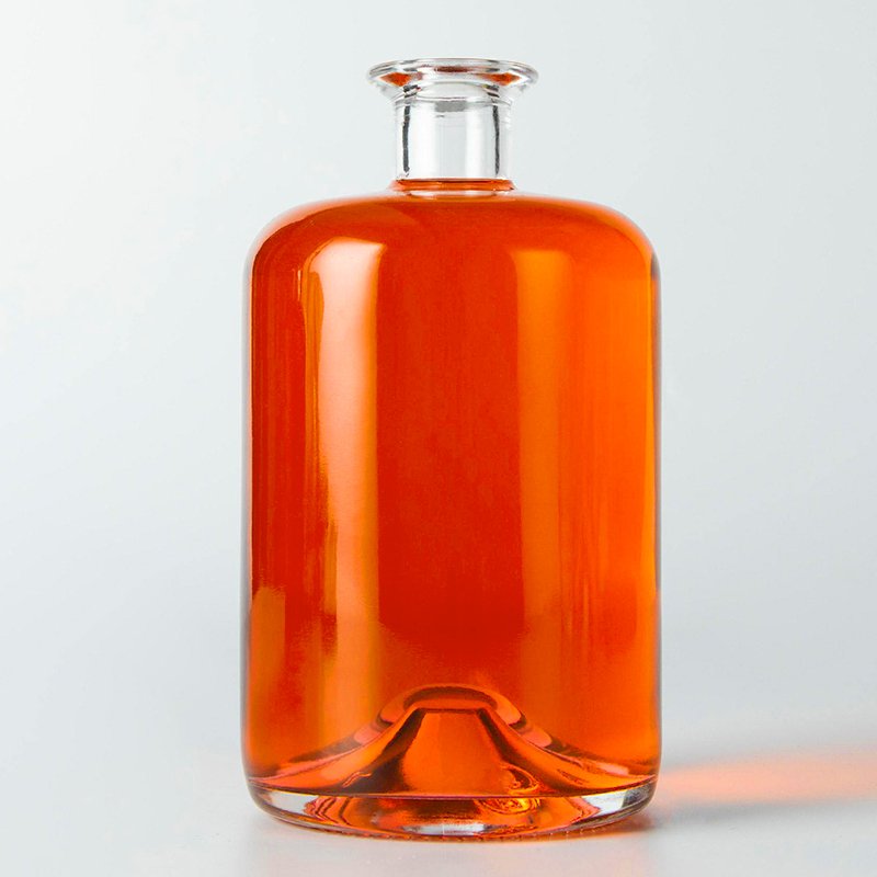 Wholesale 180ml 375ml 500ml 700ml 750ml 1000ml Botellas Para Ginebra Gin Herb Schnapps Glass Bottle With Punted Bottom