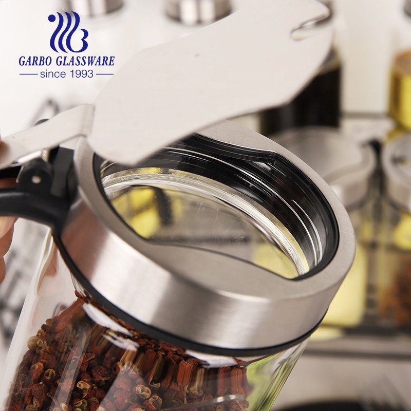 high borosilicate glass storage Jar food Jars with Bamboo sealed tank Lid for Kitchen Storage Food Containers can storage
