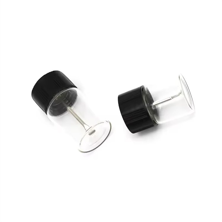 5ml New Type Clear Glass Tubular Amber Glass Vial pill vial For Medical Powder Containers With Spoon