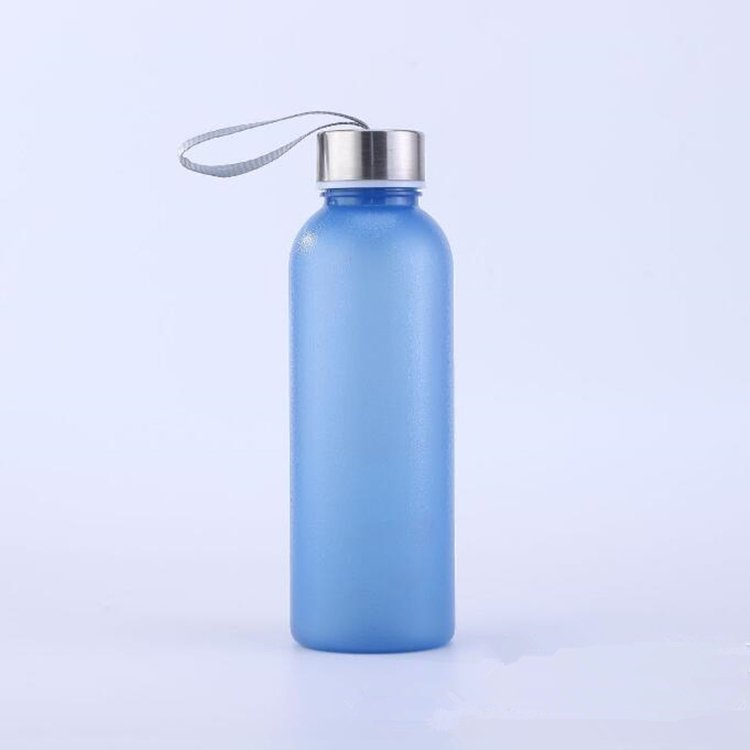GRS certificated food grade BPA free 500ml custom logo colors transparent sustainable recycled RPET plastic water bottles