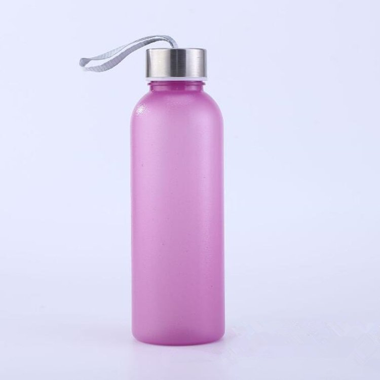 GRS certificated food grade BPA free 500ml custom logo colors transparent sustainable recycled RPET plastic water bottles