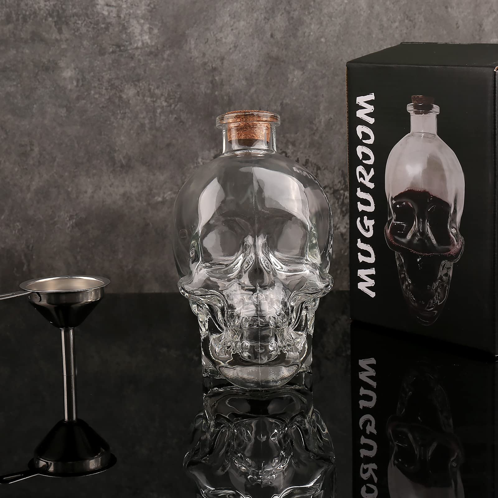 500ml wholesale oem/odm super flint glass spirit liquor rum bottle