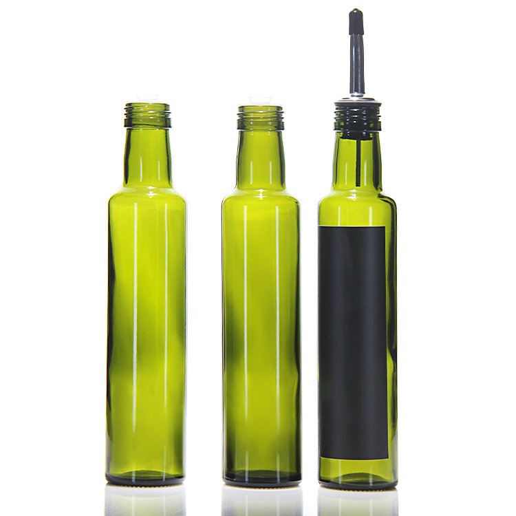 Custom Logo Bottle 250ml 500ml Brown Glass Bottle Olive Oil Bottle