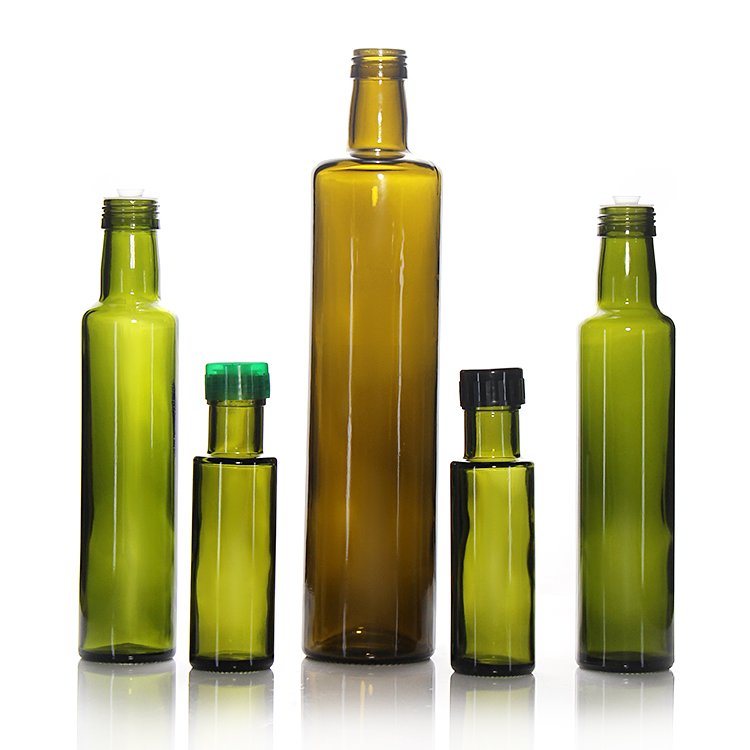 Custom Logo Bottle 250ml 500ml Brown Glass Bottle Olive Oil Bottle
