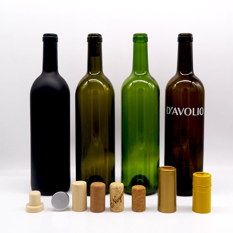 wholesale 500ml750ml red wine bottle dark green empty luxury manufacturers champagne burgundy empty wine glass bottles