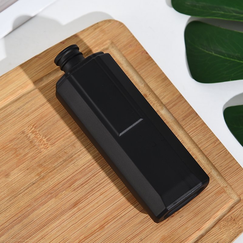 Hot black rectangular empty perfume bottle 20mm bayonet glass bottle for perfume 200ml bottle of luxury perfume