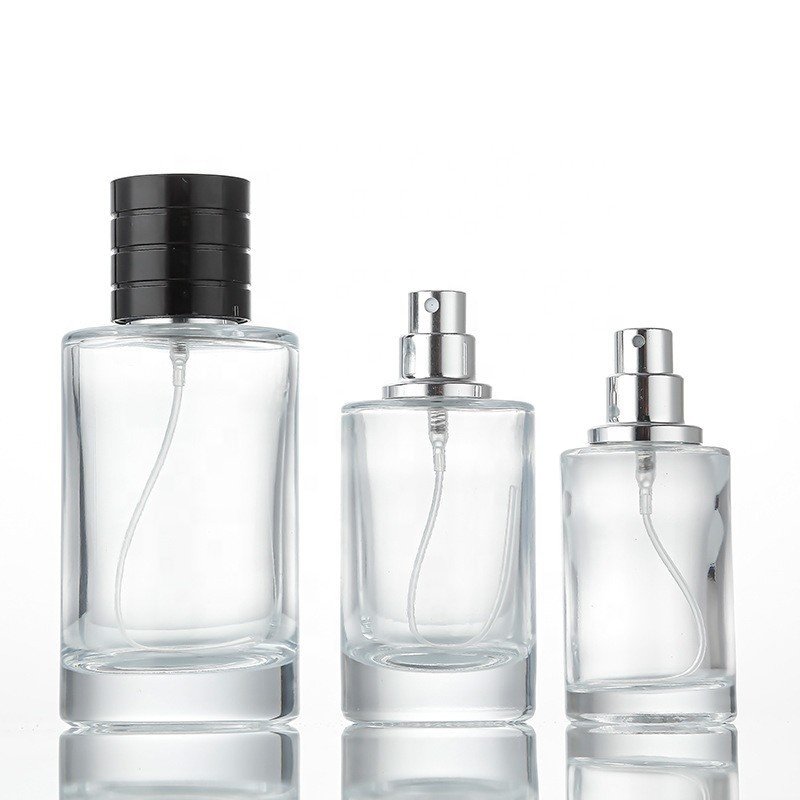 Free Sample glass bottles luxury square Popular glass perfume bottles 50ml 100ml glass spray bottle wholesale price Atomizer