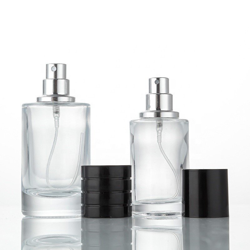 Free Sample glass bottles luxury square Popular glass perfume bottles 50ml 100ml glass spray bottle wholesale price Atomizer