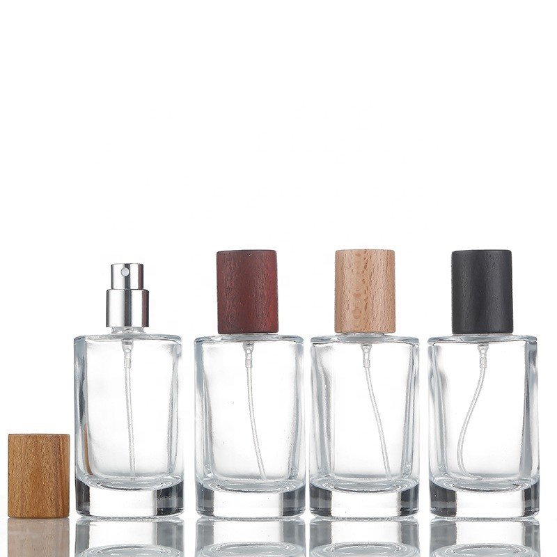 Free Sample glass bottles luxury square Popular glass perfume bottles 50ml 100ml glass spray bottle wholesale price Atomizer