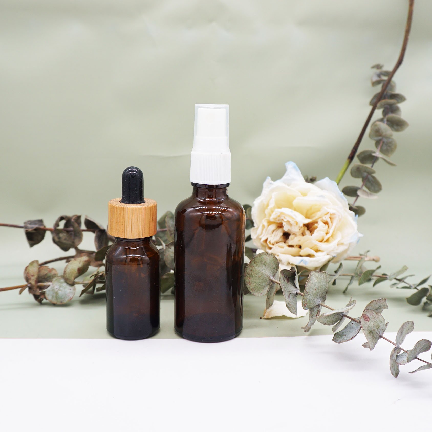 Beard oil packing empty amber essential oil glass frosted cosmetics glass oil bottle dropper bottle 10ml 20ml 30ml 50ml 100ml