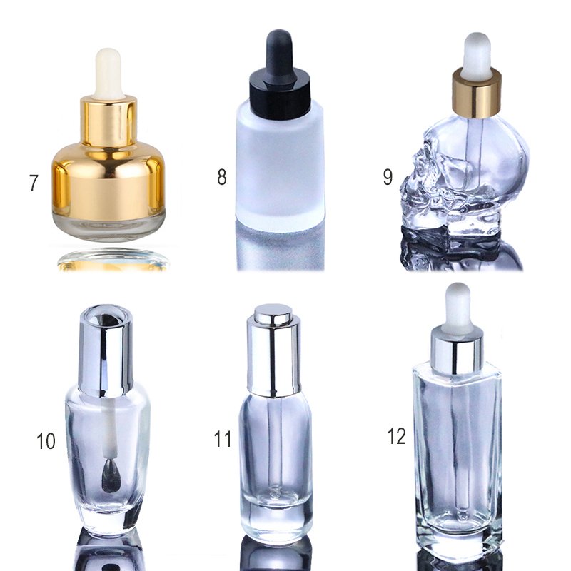 Fancy 30ml 50ml 100ml rectangle clear glass cosmetic serum dropper bottle with bamboo pipette dropper for Fragrance Oil (GSA23)