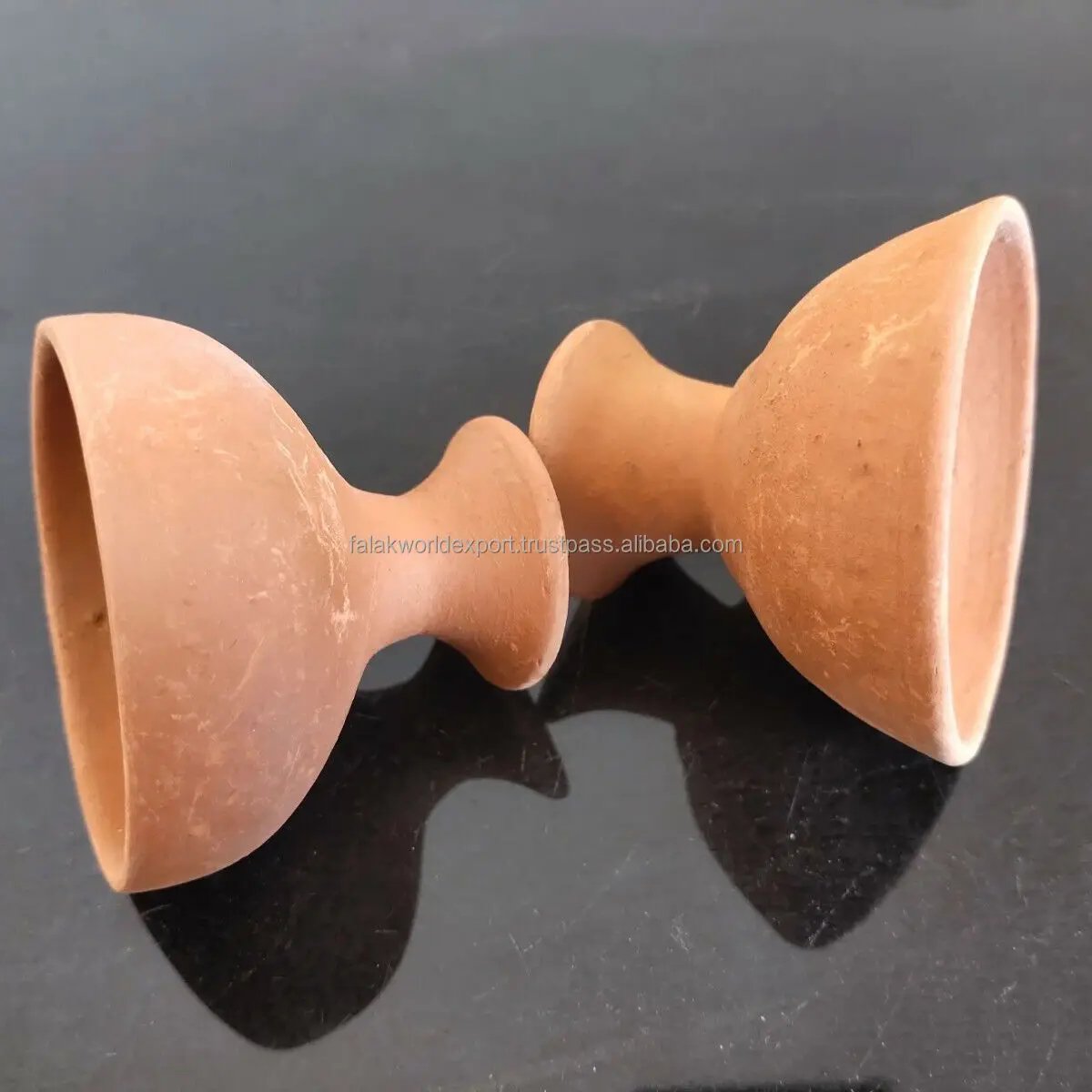 Natural Handmade Mitti Glass Unique Design Clay Glass and Use for Water Tea From India