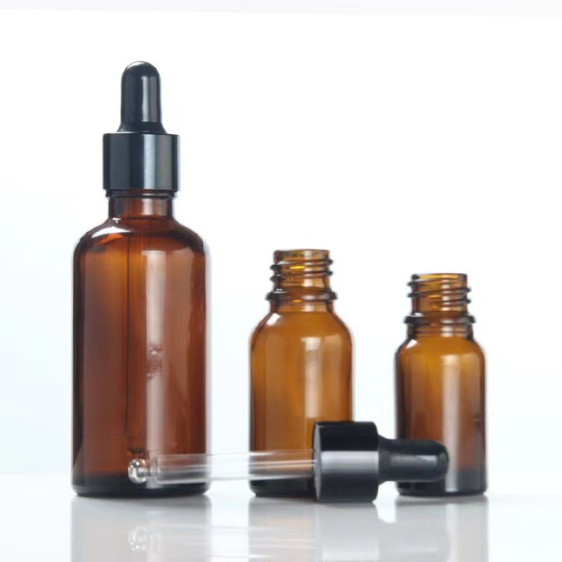 empty dropper bottle amber essential oil glass 15ml 20ml 30ml 50ml 100ml dropper glass bottles