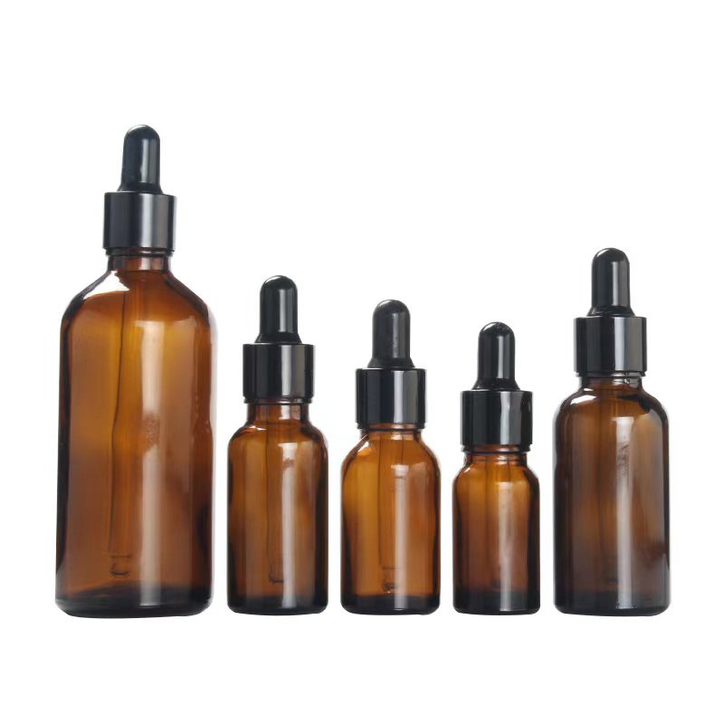 empty dropper bottle amber essential oil glass 15ml 20ml 30ml 50ml 100ml dropper glass bottles