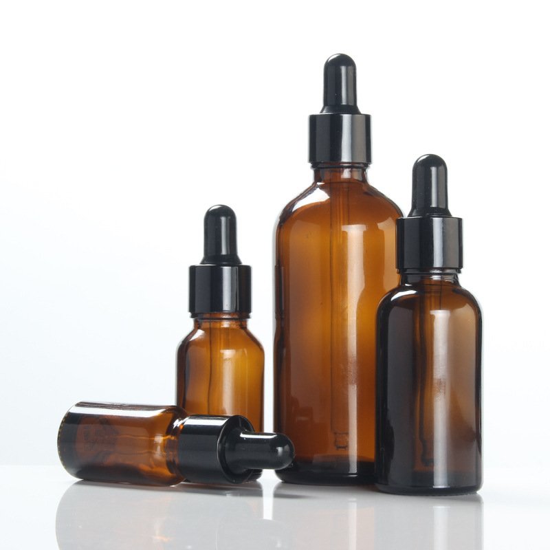 empty dropper bottle amber essential oil glass 15ml 20ml 30ml 50ml 100ml dropper glass bottles