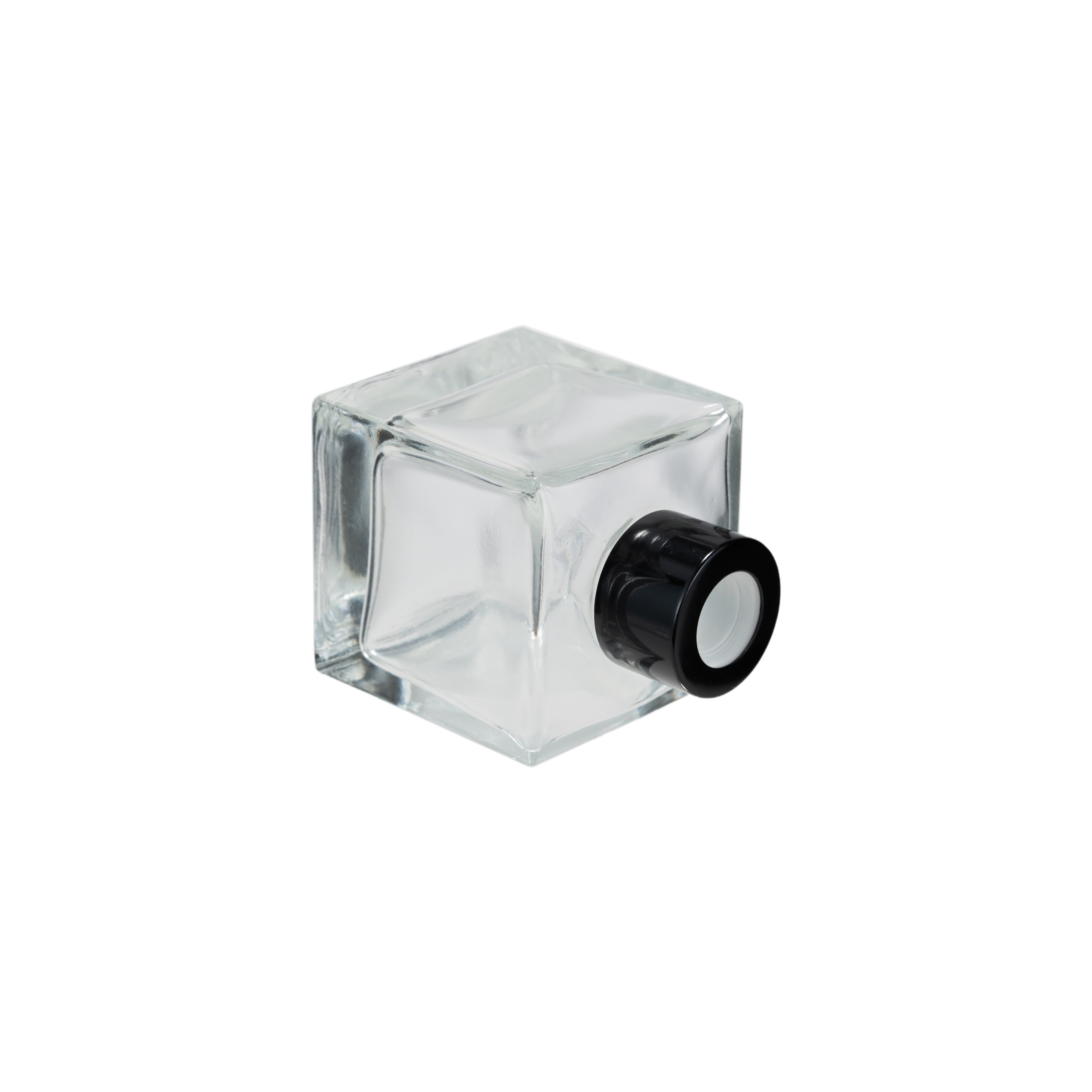 Wholesale Empty 50ml 100ml 150ml 200ml Cube Square Reed Diffuser Sticks Glass Bottle For Aroma Fragrance