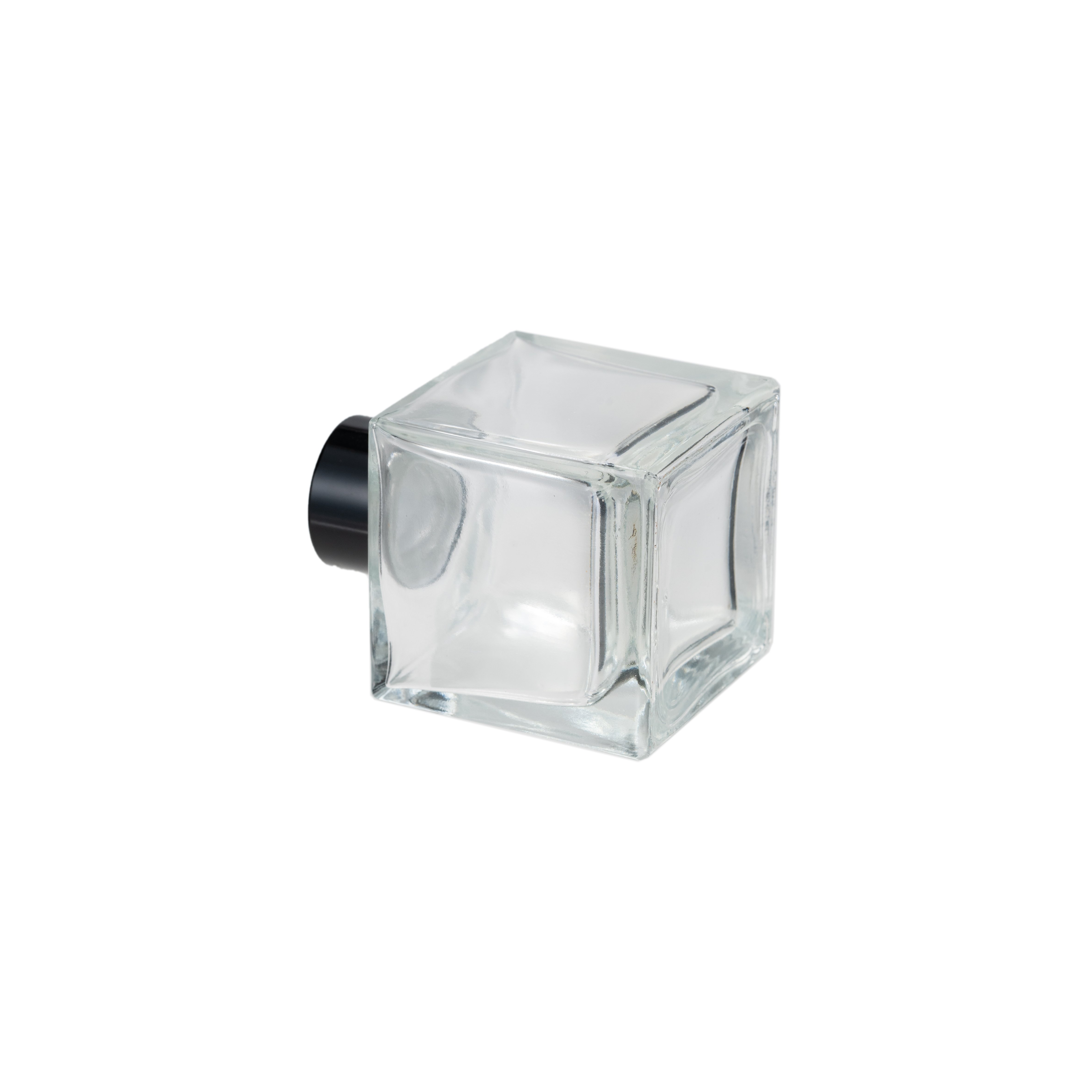 Wholesale Empty 50ml 100ml 150ml 200ml Cube Square Reed Diffuser Sticks Glass Bottle For Aroma Fragrance