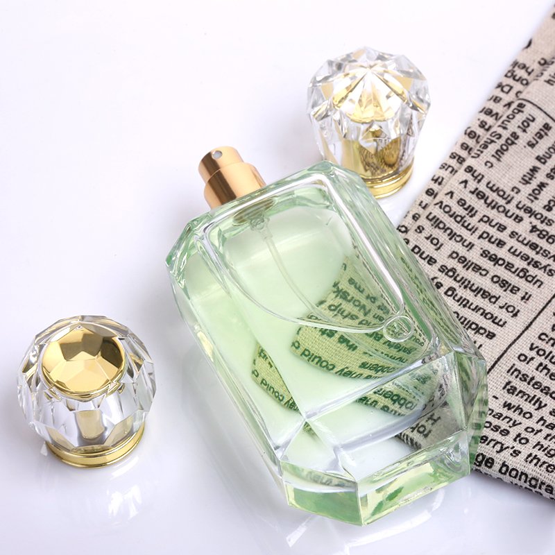 Luxury Heavy Base Glass Perfume Bottle 50ml Cylinder Parfum Botol 100ml Empty Glass Fragrance Parfum Spray Bottle