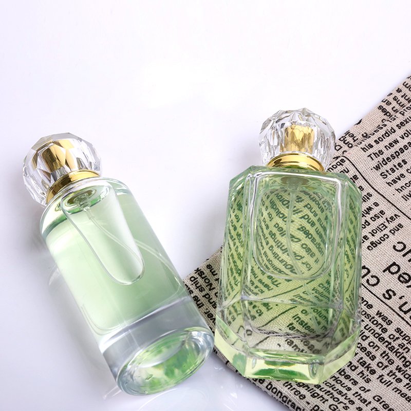 Luxury Heavy Base Glass Perfume Bottle 50ml Cylinder Parfum Botol 100ml Empty Glass Fragrance Parfum Spray Bottle
