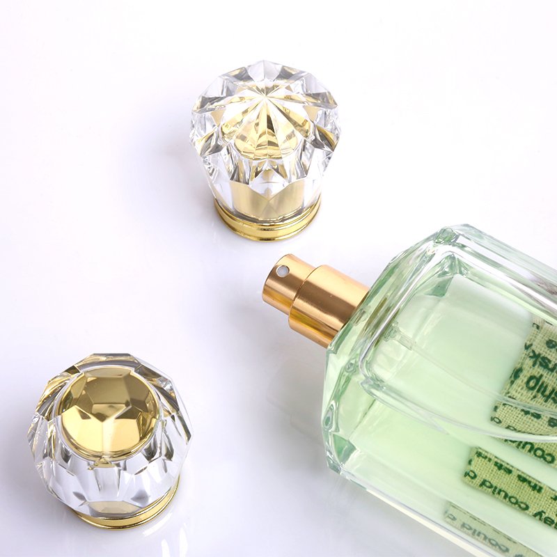 Luxury Heavy Base Glass Perfume Bottle 50ml Cylinder Parfum Botol 100ml Empty Glass Fragrance Parfum Spray Bottle