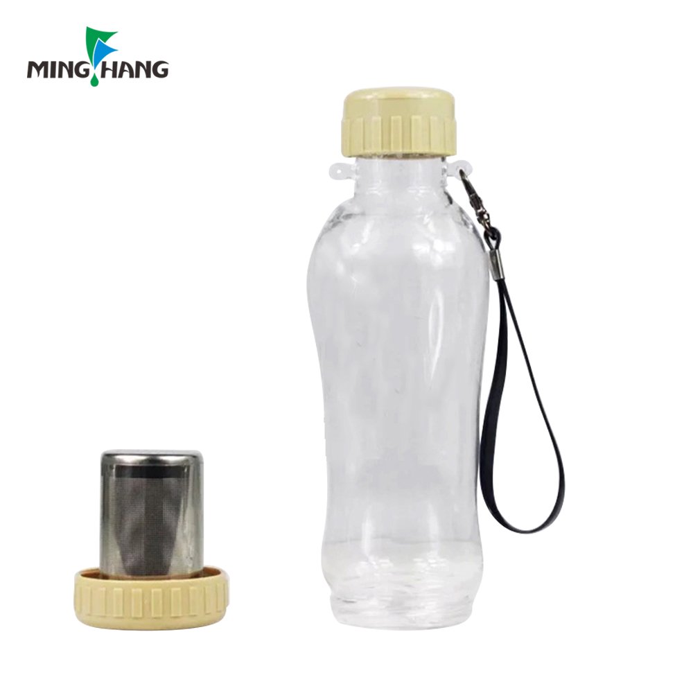 wholesale best protein filter personalized water flask high borosilicate glass drinking shaker bottle