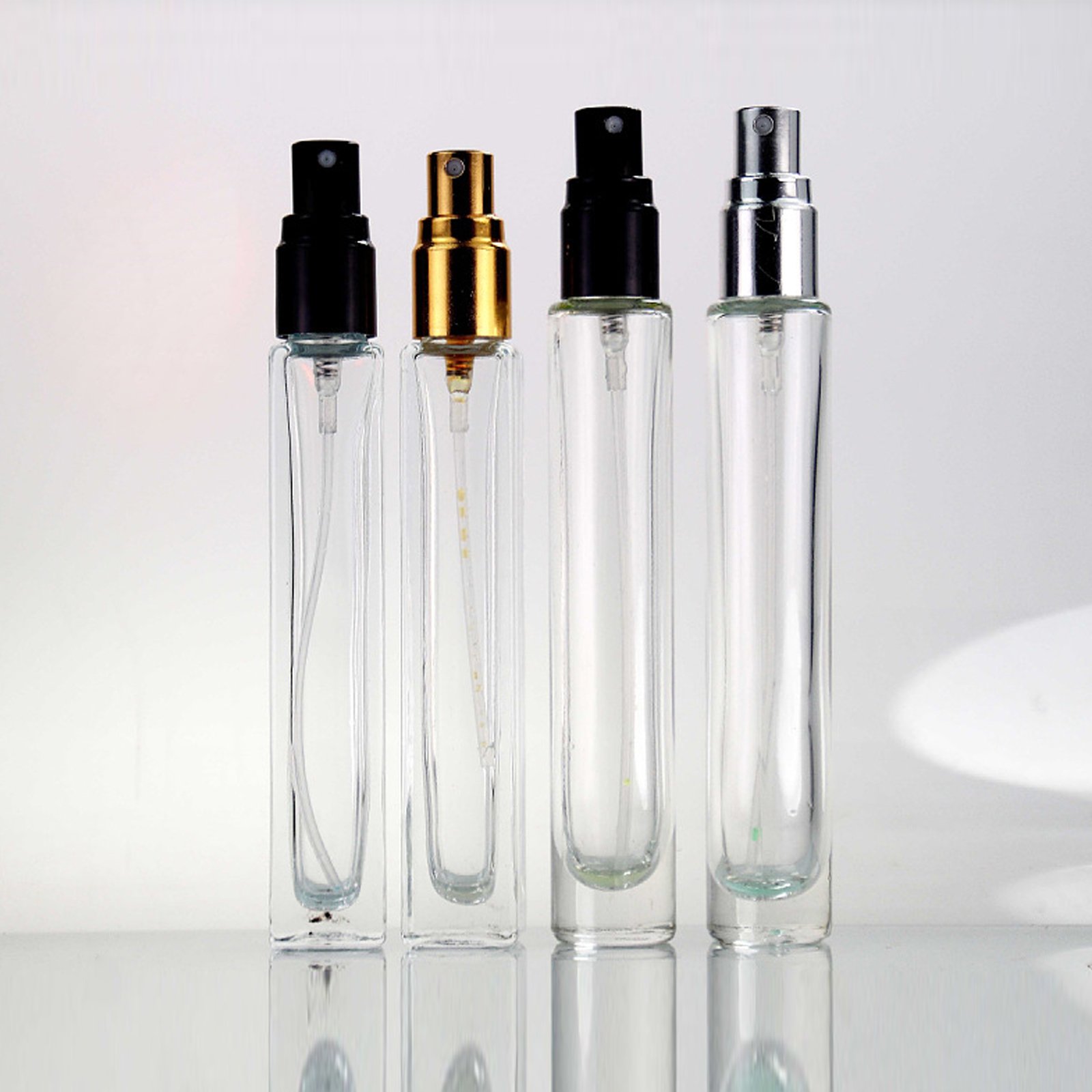 Empty Fragrance Sample Trial Vials Tube Small Mini Perfume Tester Glass Bottle With Spray Cap