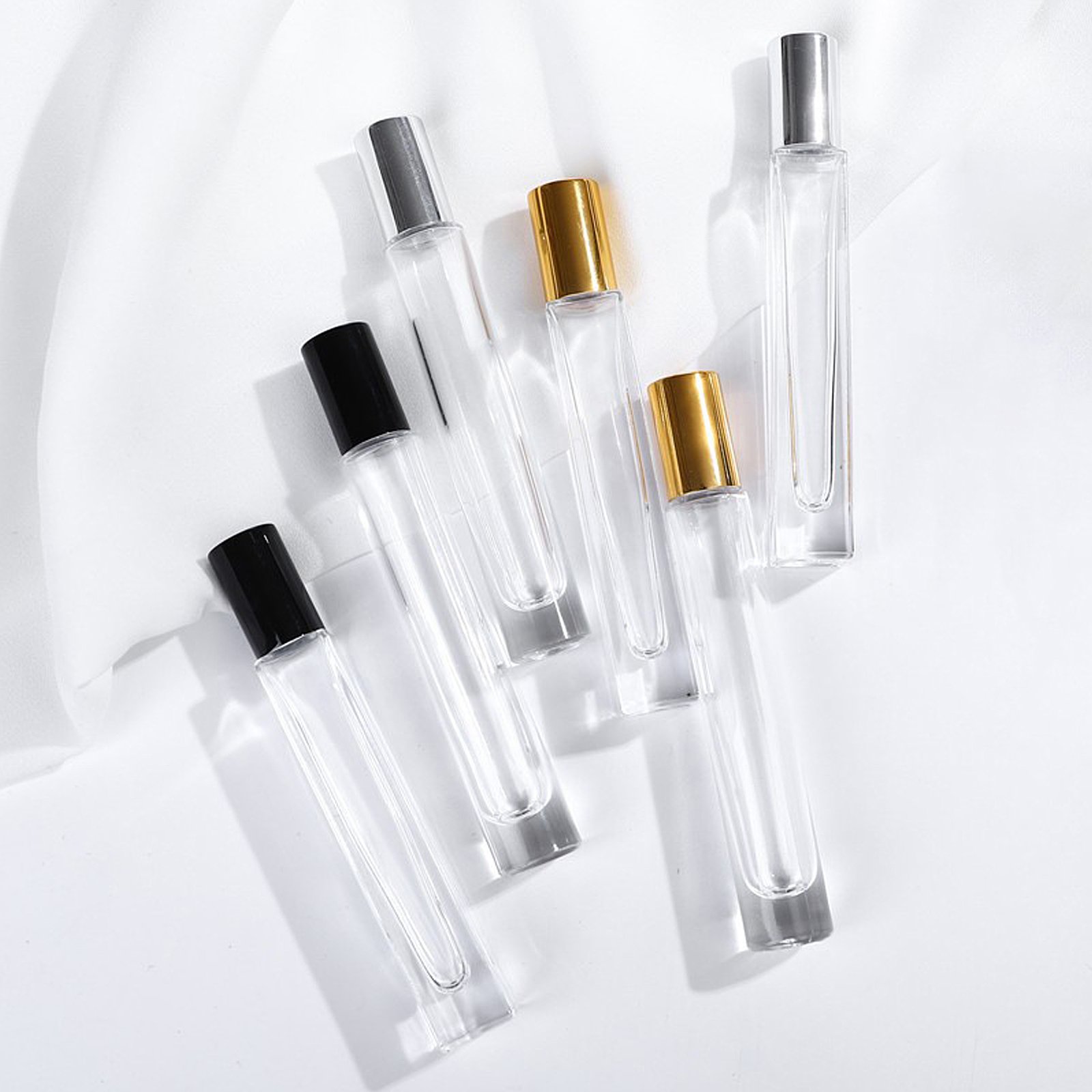 Empty Fragrance Sample Trial Vials Tube Small Mini Perfume Tester Glass Bottle With Spray Cap