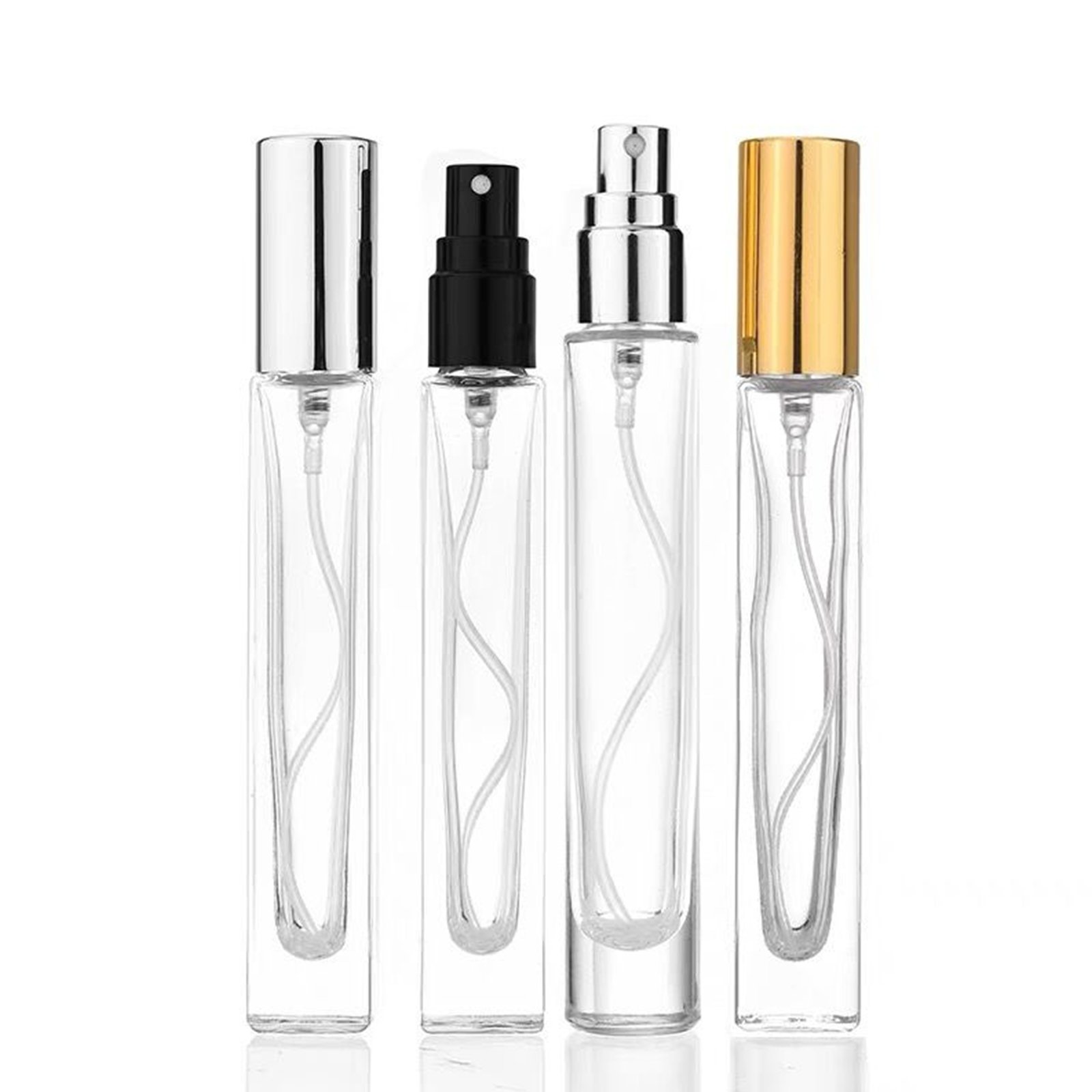 Empty Fragrance Sample Trial Vials Tube Small Mini Perfume Tester Glass Bottle With Spray Cap