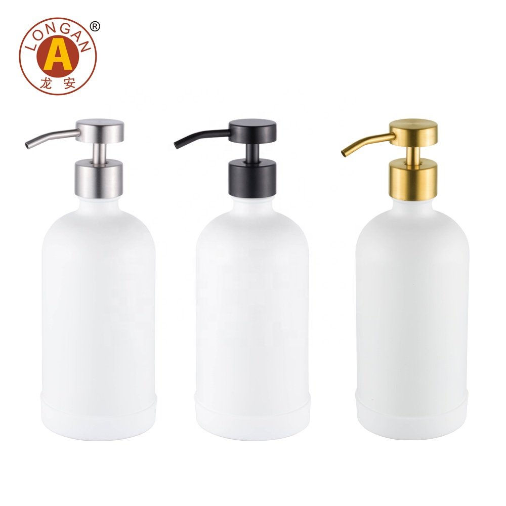 Manufacturer customized packaging bottle amber shampoo hand wash bottle black glass bottle 250ml 500ml