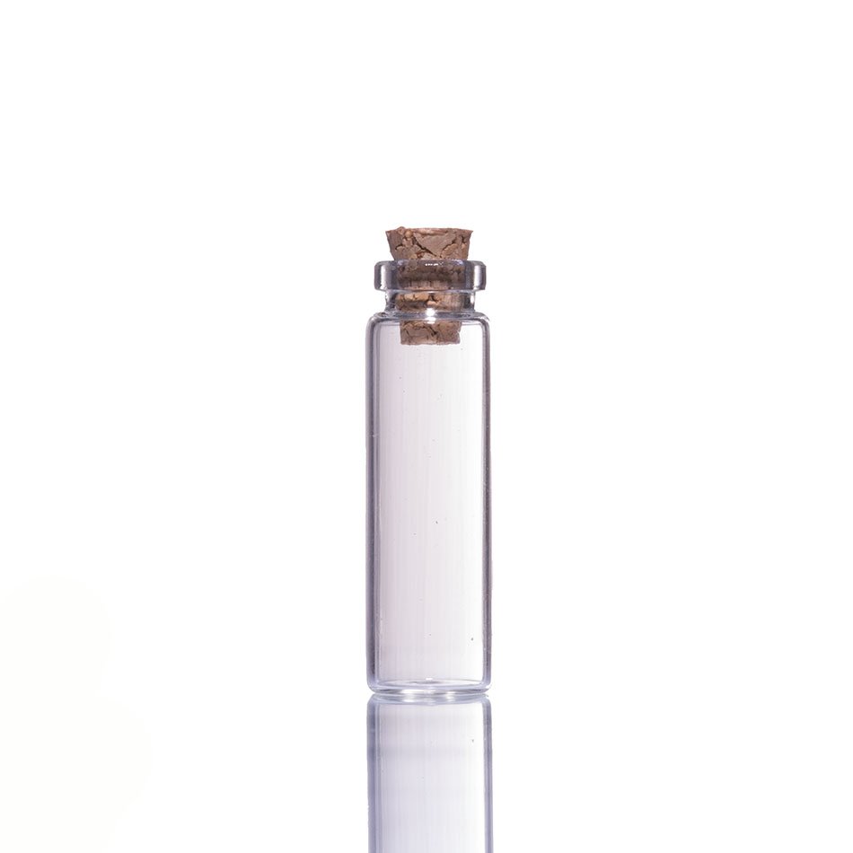Free sample 1ml 2ml 3ml 4ml 5ml 6ml 7ml 8ml 10ml 15ml 20ml 30ml 50ml 100ml small glass bottles with cork for sale