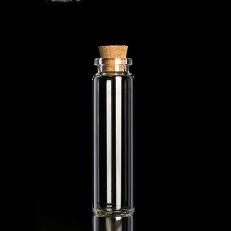 Free sample 1ml 2ml 3ml 4ml 5ml 6ml 7ml 8ml 10ml 15ml 20ml 30ml 50ml 100ml small glass bottles with cork for sale