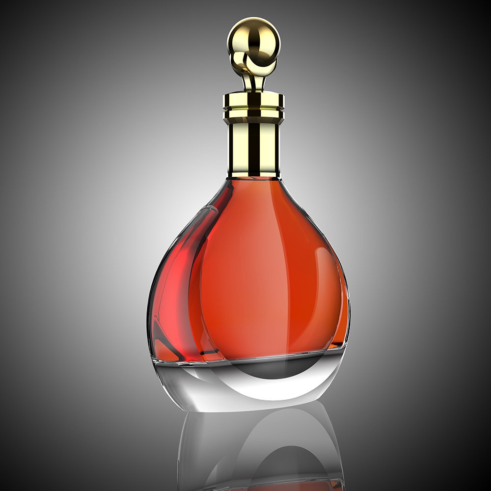 Custom Shape Empty 700ml 750ml 1 Liter Gin Glass Bottle for Liquor Spirit Bottle