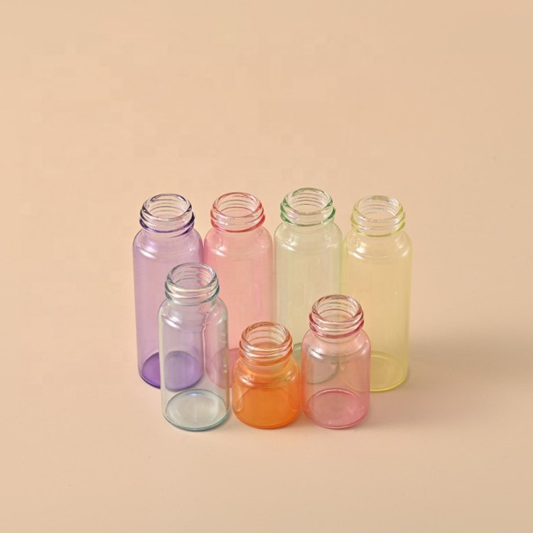 5ml 10ml 15ml 20ml serum cosmetic packaging transparent empty repair essential oil glass dropper bottle with color drop