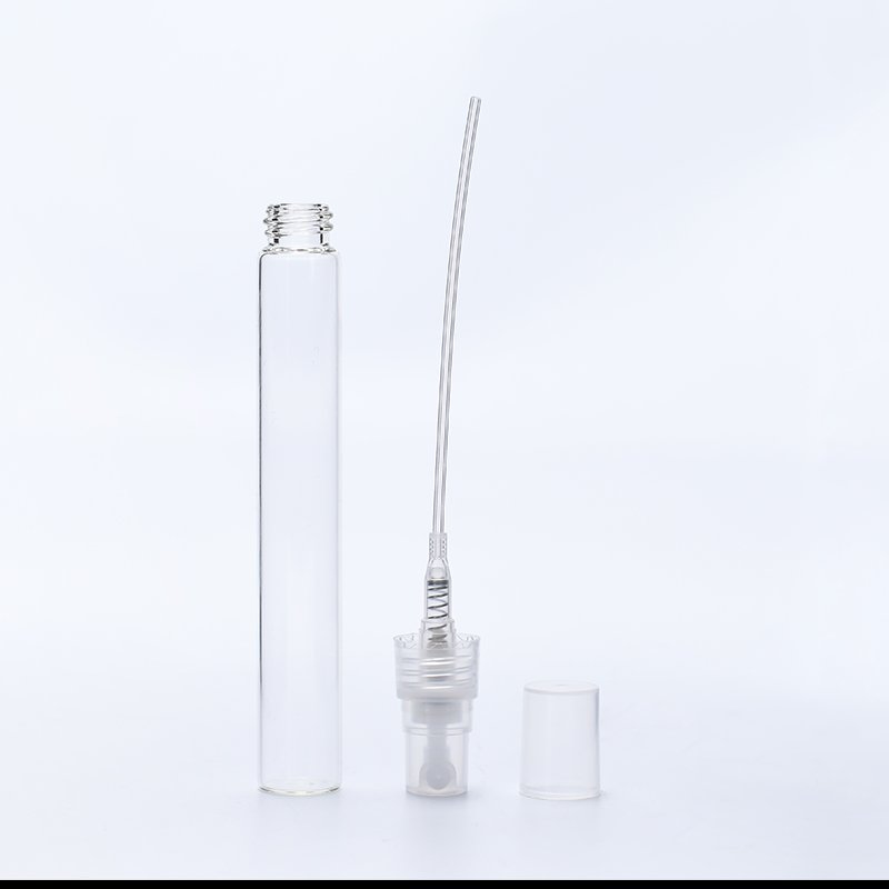 Cheap High Quality 2ml 3ml 5ml 10ml Small Perfume Atomizer Vials Sample Glass Bottle With Plastic Spray Pump Mini Tester Bottles