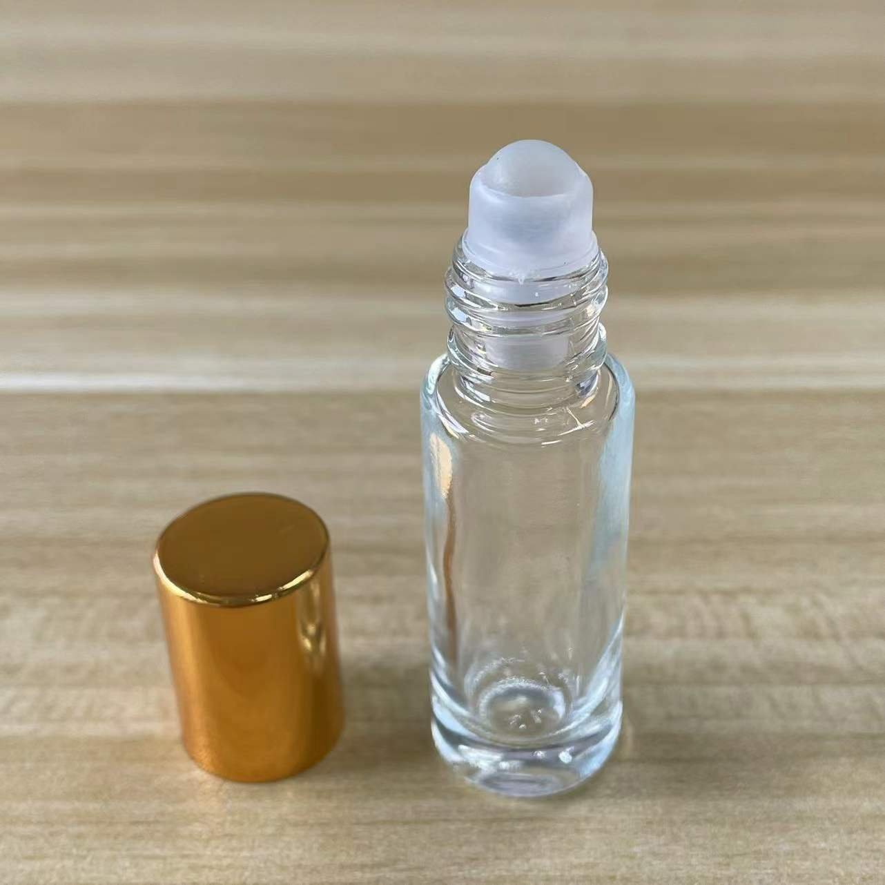 5ML mini Empty Transparent glass oil roll bottle