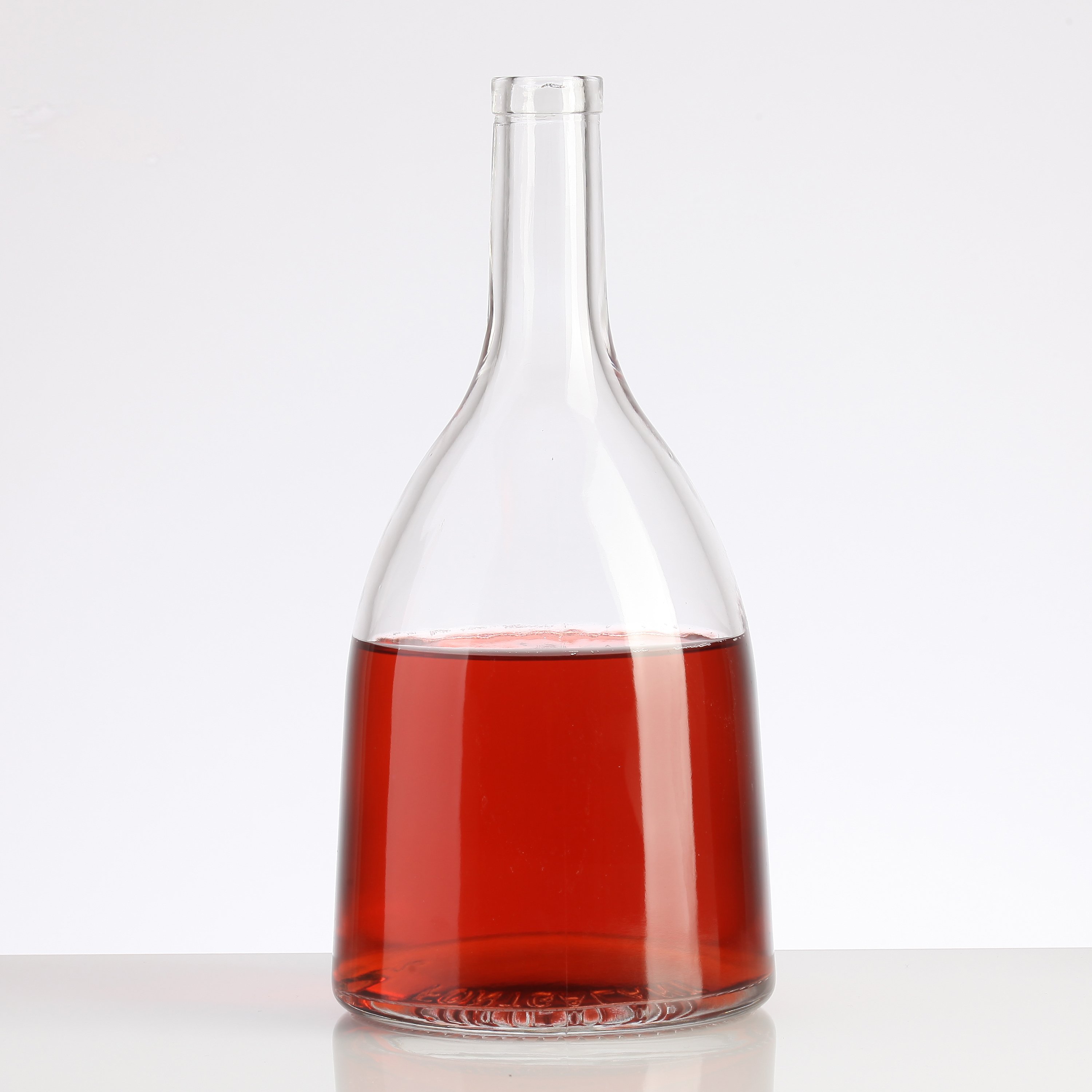 Factory Direct Sales 750ml/1000ml Customized High-grade Transparent Vodka / Whisky Empty Bottle