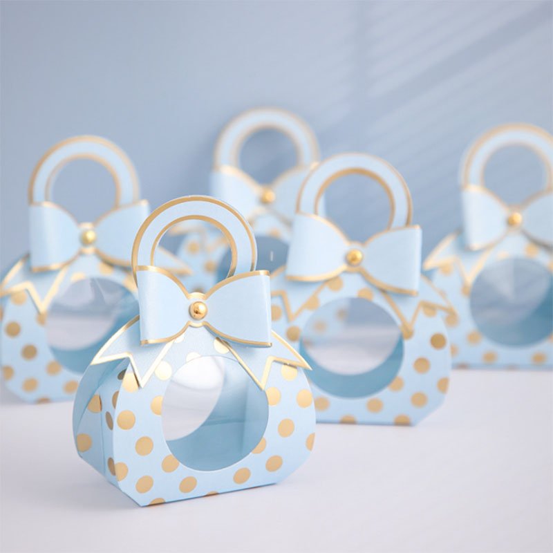 Wedding Favor Gift Wrapping Carton Sweet Candy Packaging Chocolate Paper Folding Gift Box