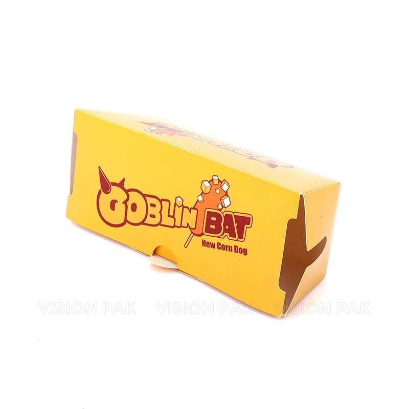 Promotional OEM Low Price Paper Tray for Hot Dog Korean Corn Dog Packaging Cardboard Box