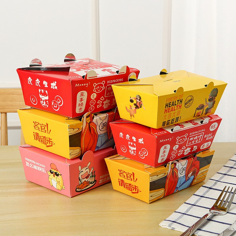Custom printing food potato chips pack popcorn chip snack potato chips popcorn chipspicy Fried chicken food packaging paper box