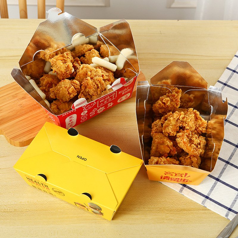 Custom printing food potato chips pack popcorn chip snack potato chips popcorn chipspicy Fried chicken food packaging paper box