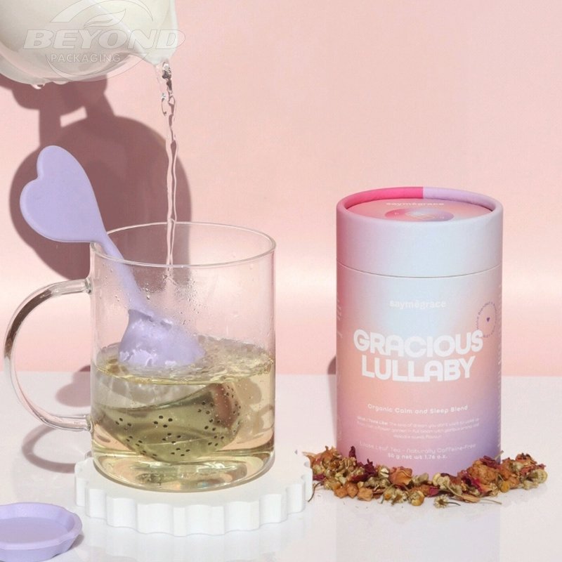 Empty Biodegradable Fibroid Herbal Tummy Weight Loss Black Green Slim Flavor Coffee Tea Bags Packaging Tube Paper Box