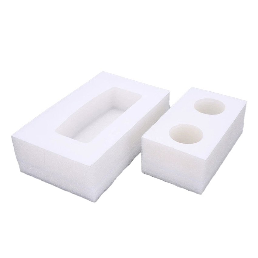 Custom paper box package perfume bottle box white epe sponge sponge gift box packing sponge epe foam insert