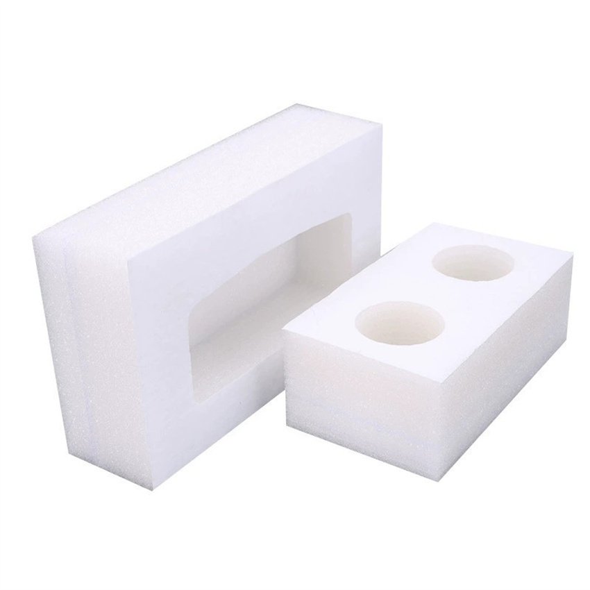Custom paper box package perfume bottle box white epe sponge sponge gift box packing sponge epe foam insert